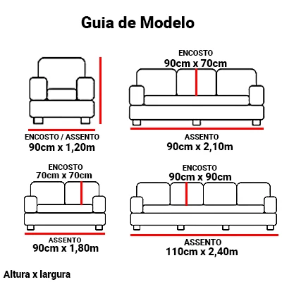 Capa de sofá anti-riscos listrado simples descricao